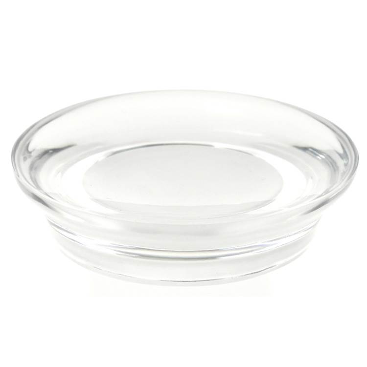 Nameeks Round Soap Dish Made From Thermoplastic Resins in Transparent Finish