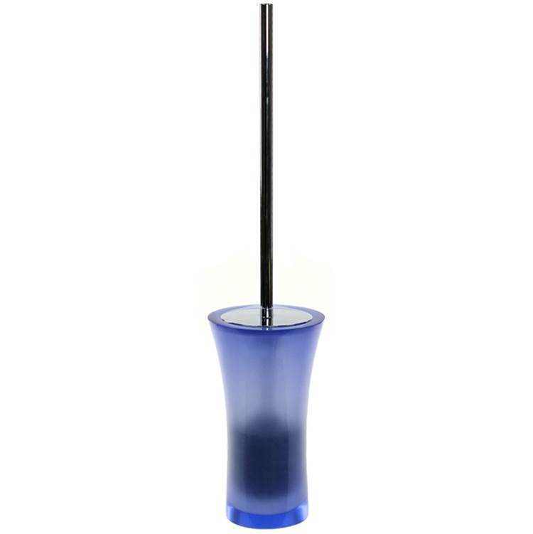 Nameeks Free Standing Toilet Brush Holder Made From Thermoplastic Resins in Blue Finish