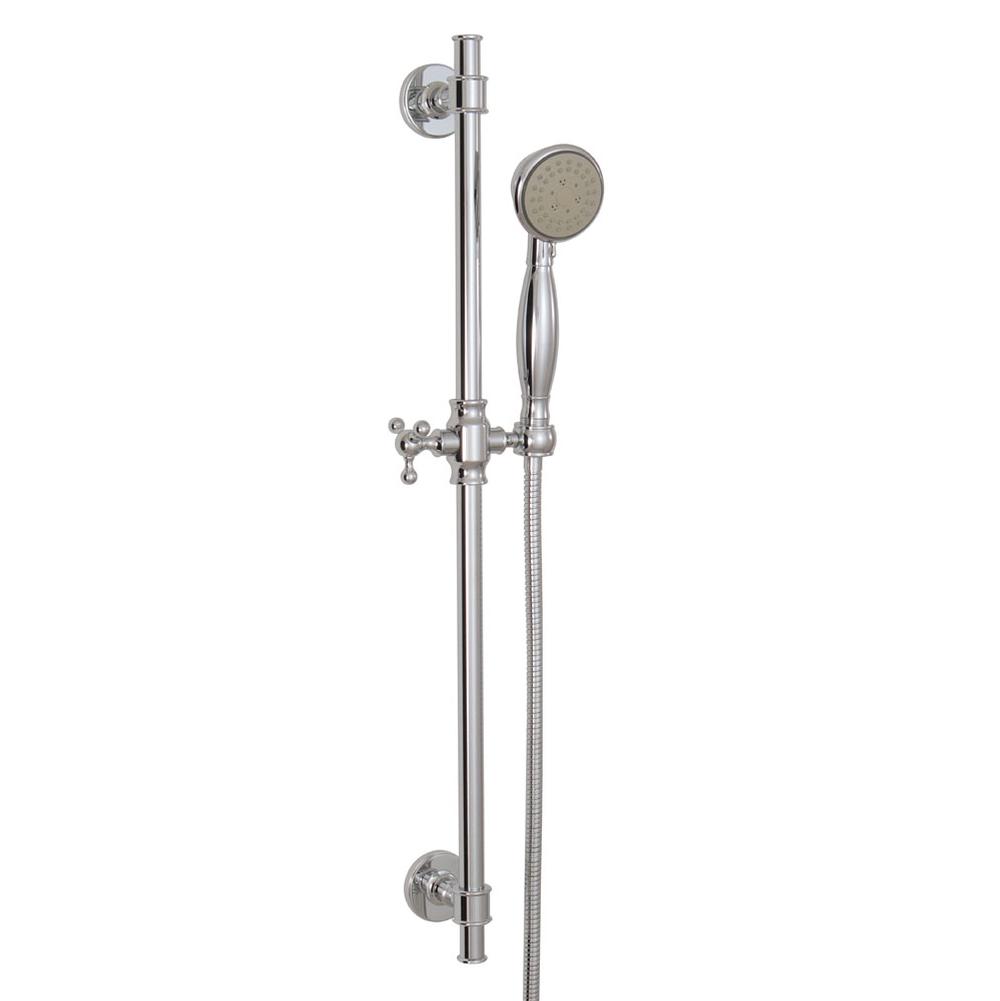Aquabrass 12762 Complete Round  Shower Rail - 5 Functions