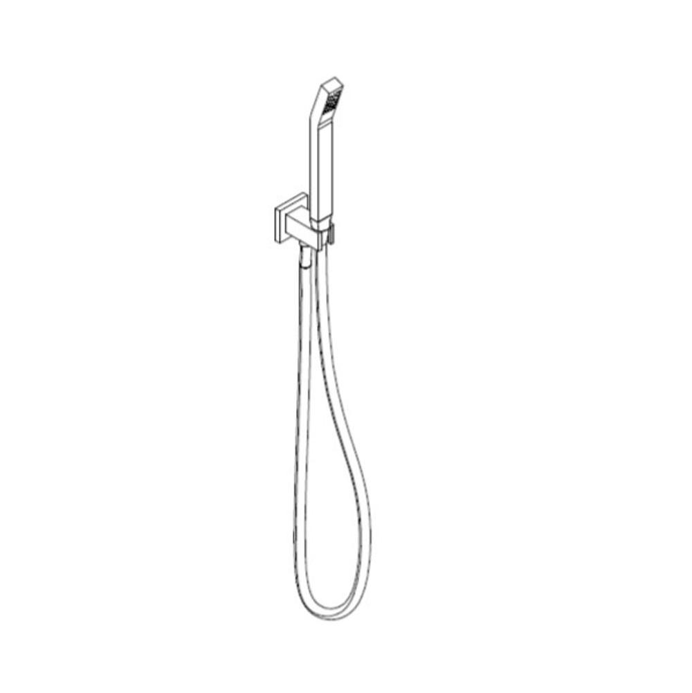 Artos Milan Flexible Hose Shower Kit with Integrated Water Outlet, Brushed Nickel