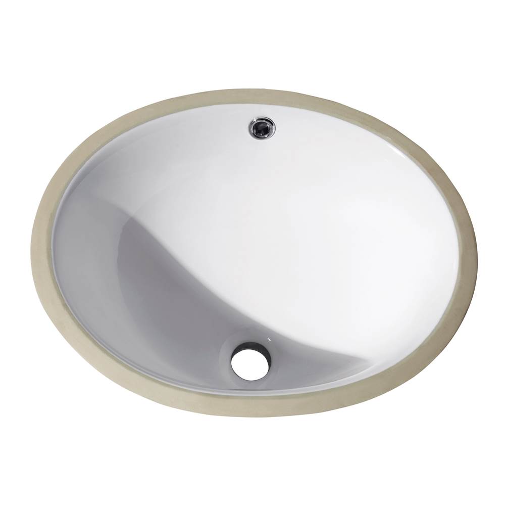 Avanity 16 in. Undermount Oval Vitreous China Sink in White