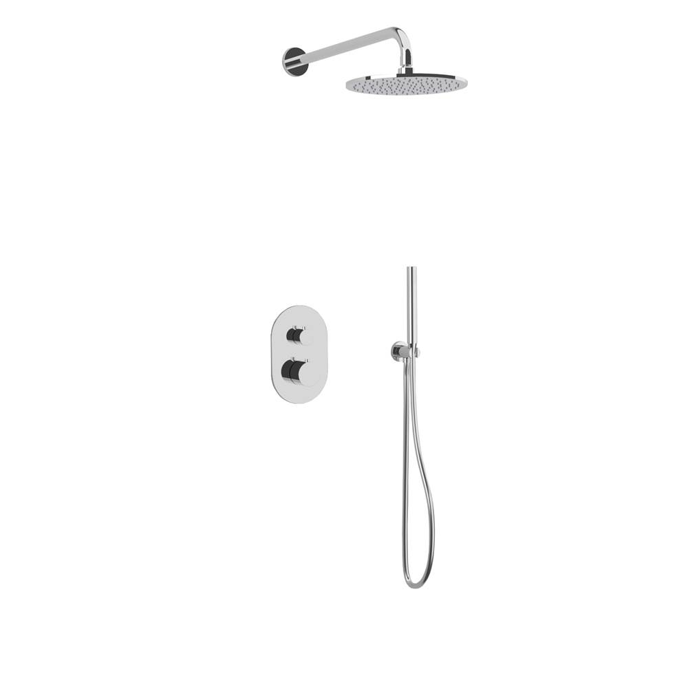 Artos Exclusive 2 Outlet Round Shower Set with 8'' Head Chrome