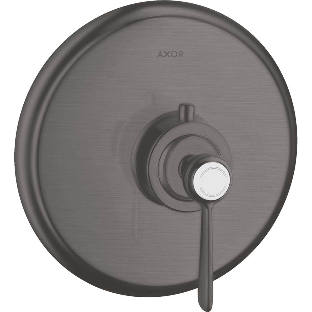 Axor Montreux Thermostatic Trim with Lever Handle in Brushed Black Chrome