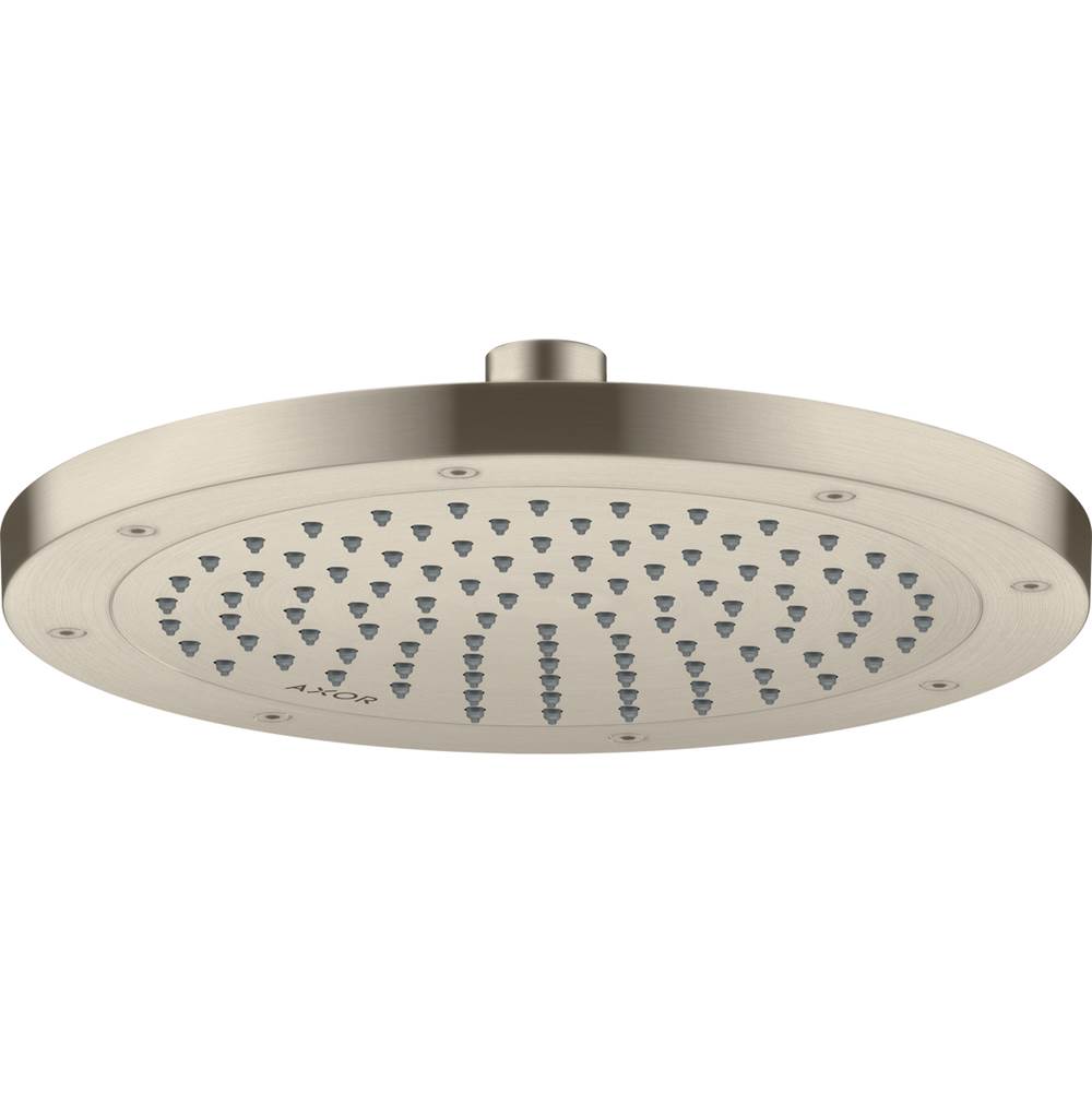 Axor Conscious Showers Showerhead 245 1-Jet, 1.75 GPM in Brushed Nickel