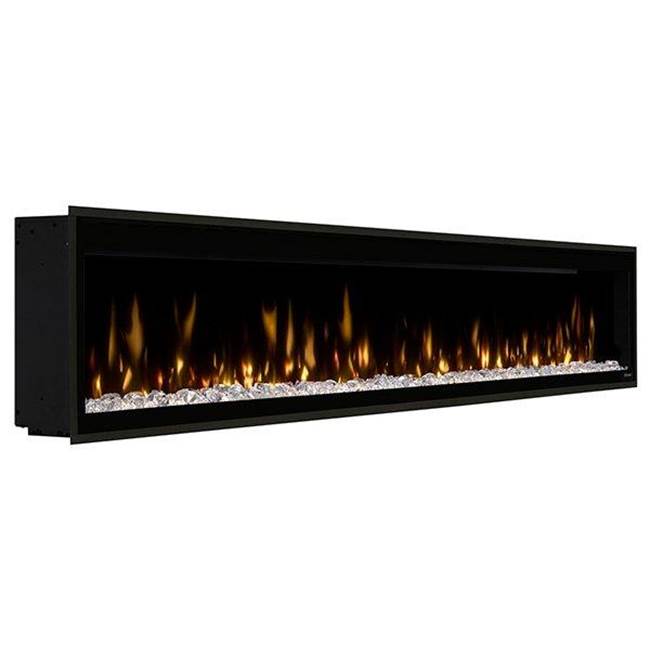 Dimplex Ignite Evolve 100'' Built-In Linear Electric Fireplace- Includes Frosted Tumbled Glass And Lifelike Driftwood