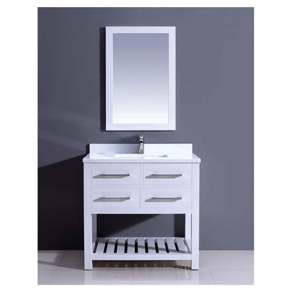Dawn Dawn® Vanity Set:  Counter Top (AAPT362235-01), Cabinet (AAPC362235-01) & Mirror (AA