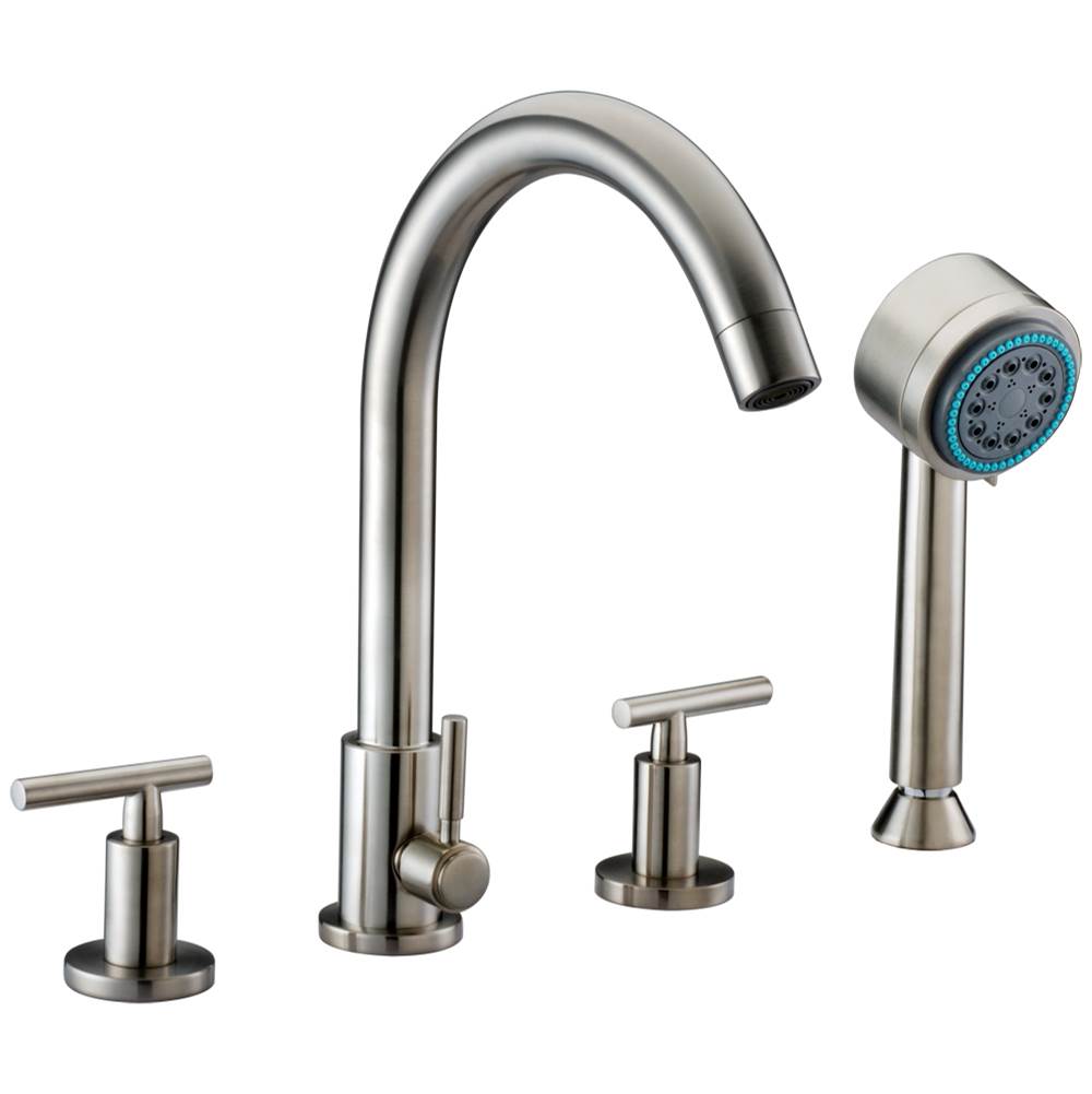 Dawn Dawn® 4-hole Tub Filler with Personal Handshower and Lever Handles
