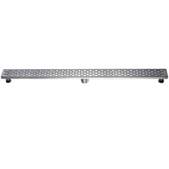Dawn Shower linear drain---14G, 304type stainless steel, matte black finish: 47''Lx3''Wx3-1/8''D