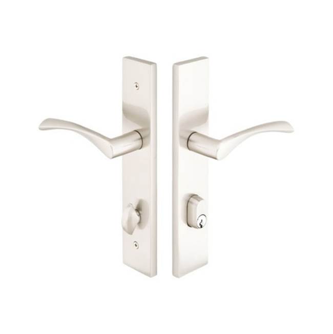 Emtek Multi Point C4, Keyed with American Cyl, Modern Style, 2'' x 10'', Sion Lever, LH, US4