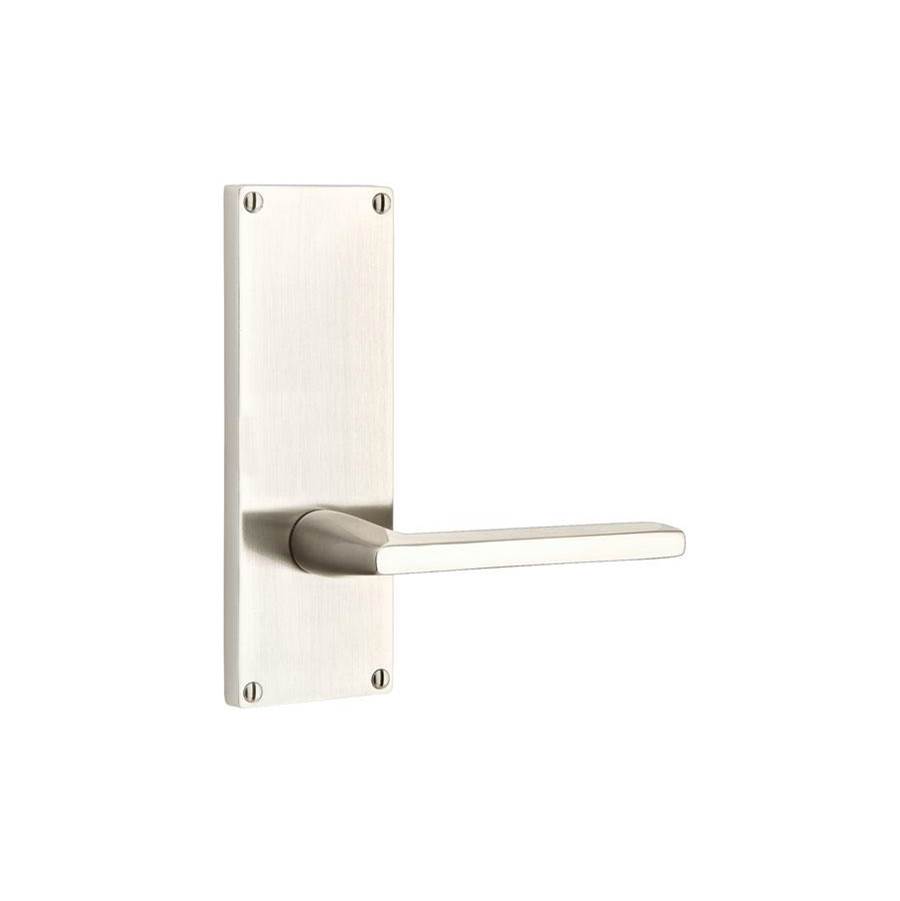 Emtek Dummy Pair, Sideplate Locksets Modern Non-Keyed 7, Windsor Crystal Knob, US3NL