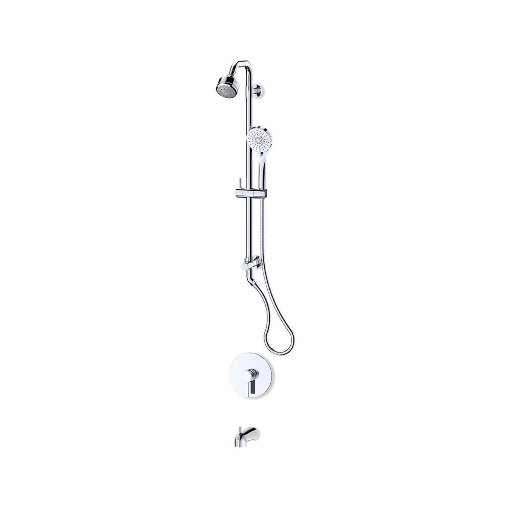 Fluid fluid Citi 5 Function Shower Trim Kit (26'') - Matte Black