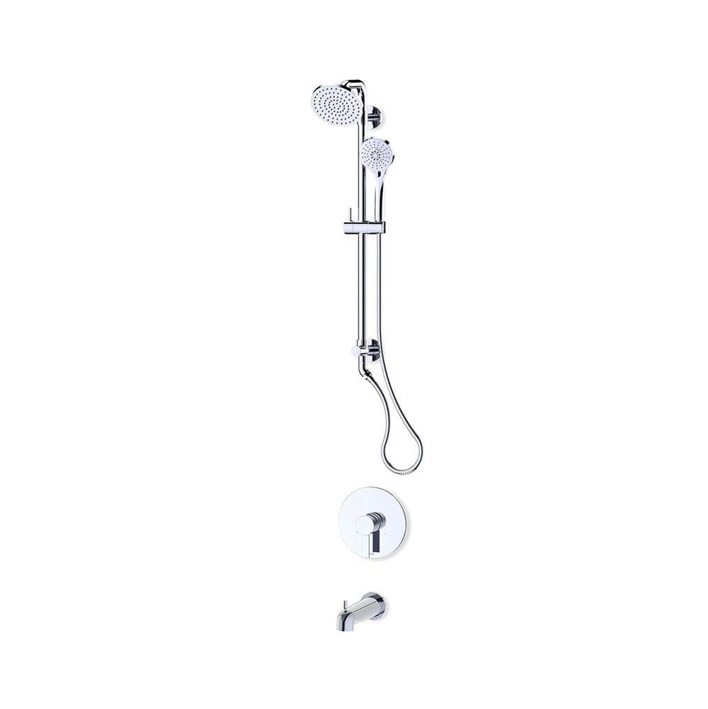 Fluid fluid Citi 6'' Shower Trim Kit (18'' + TALL) - Brushed Nickel