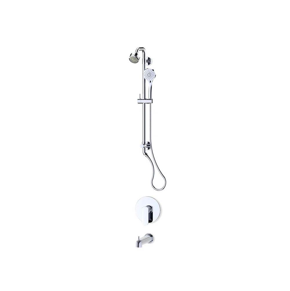 Fluid fluid Wisdom Tub & Function shower Trim Kit (26'') - Brushed Nickel