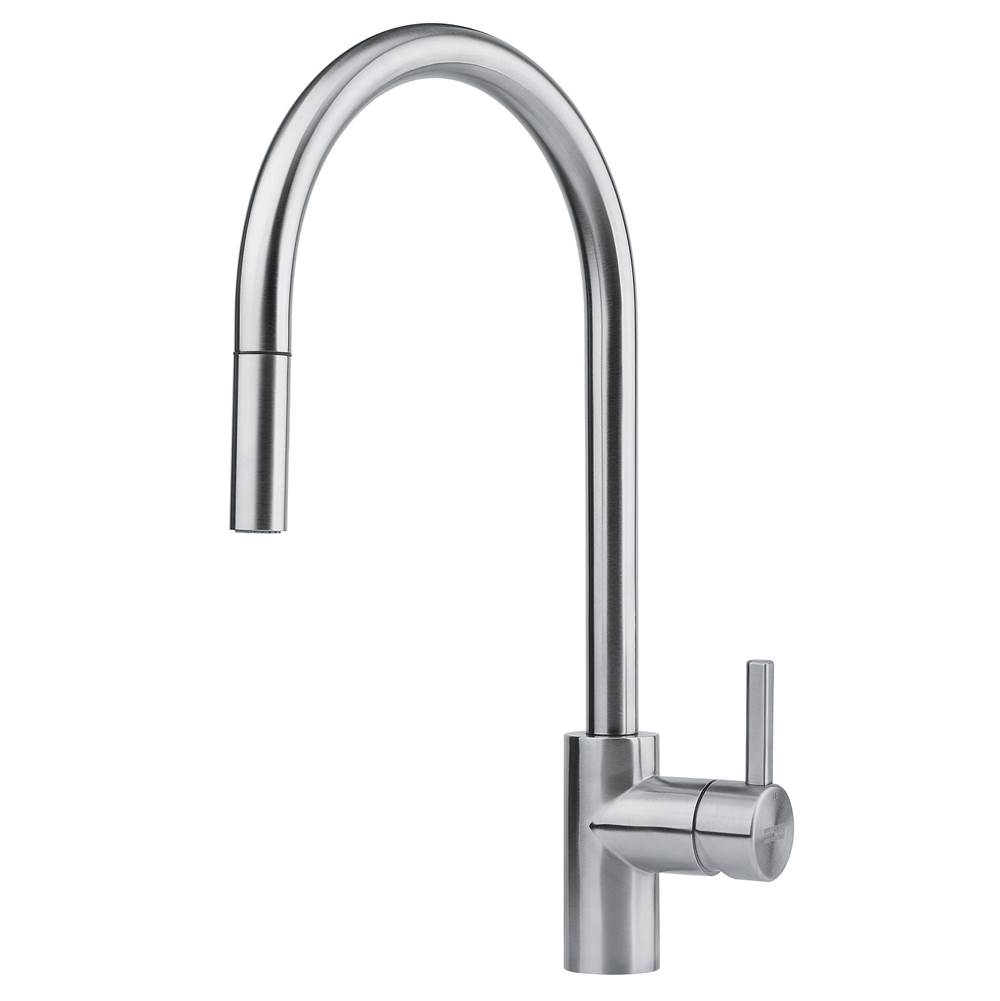 Franke Eos Neo 17-in Single Handle Pull-Down Kitchen/Outdoor Faucet in 316 Stainless Steel, EOS-PD-316