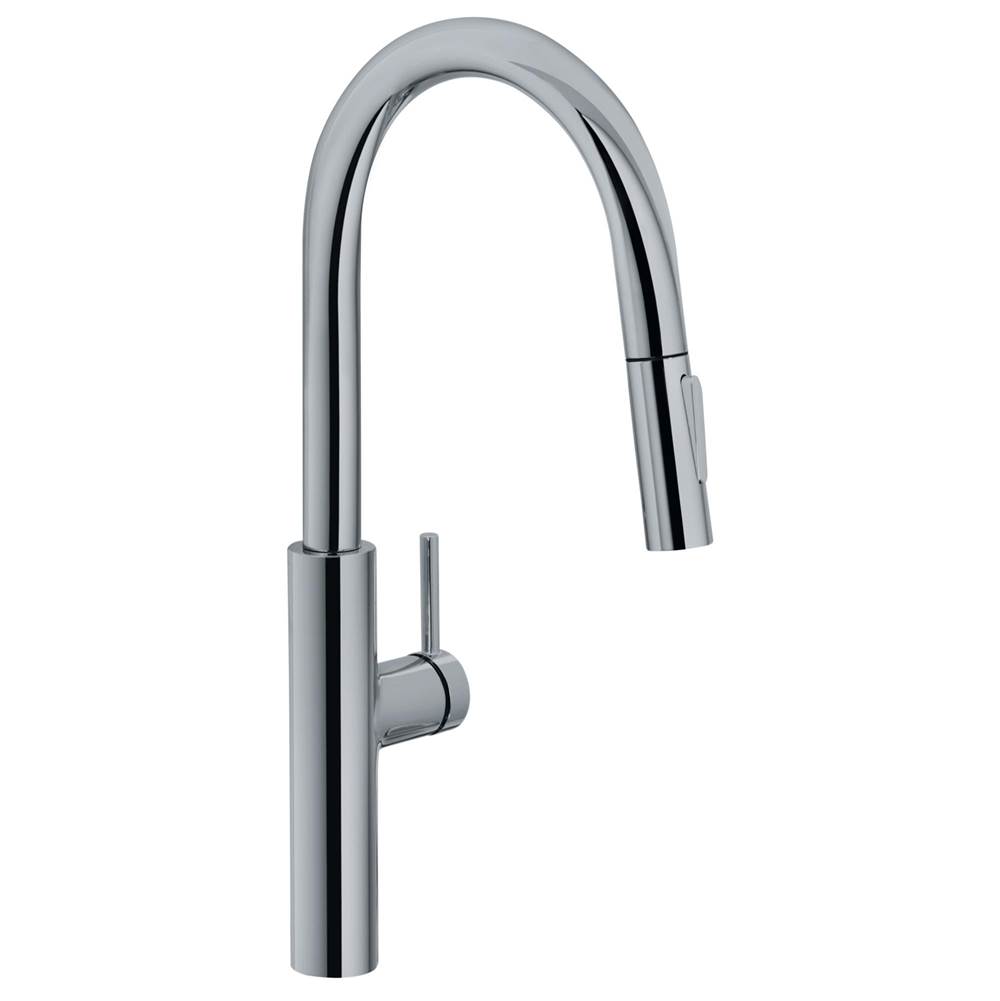 Franke Pescara 19.7-inch Single Handle Pull-Down Kitchen Faucet in Satin Nickel, PES-PDX-SNI