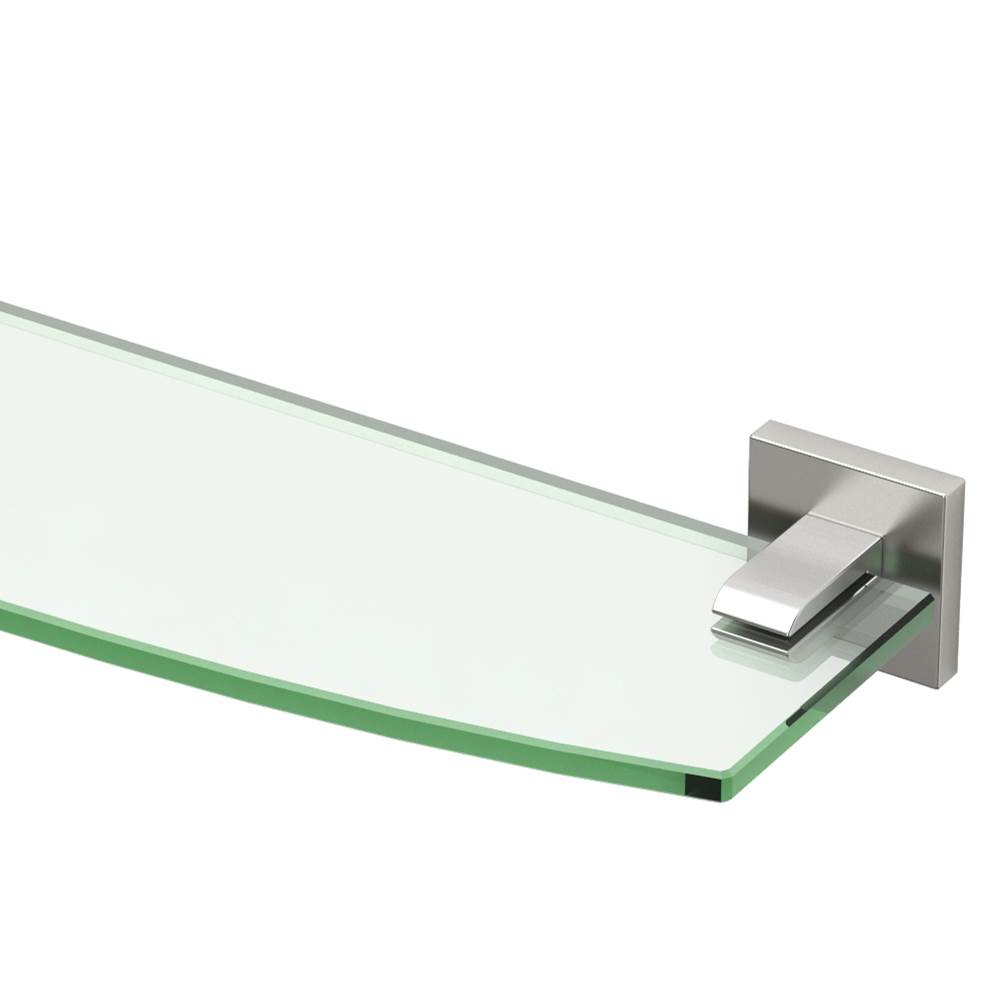 Gatco Elevate Glass Shelf Satin Nickel