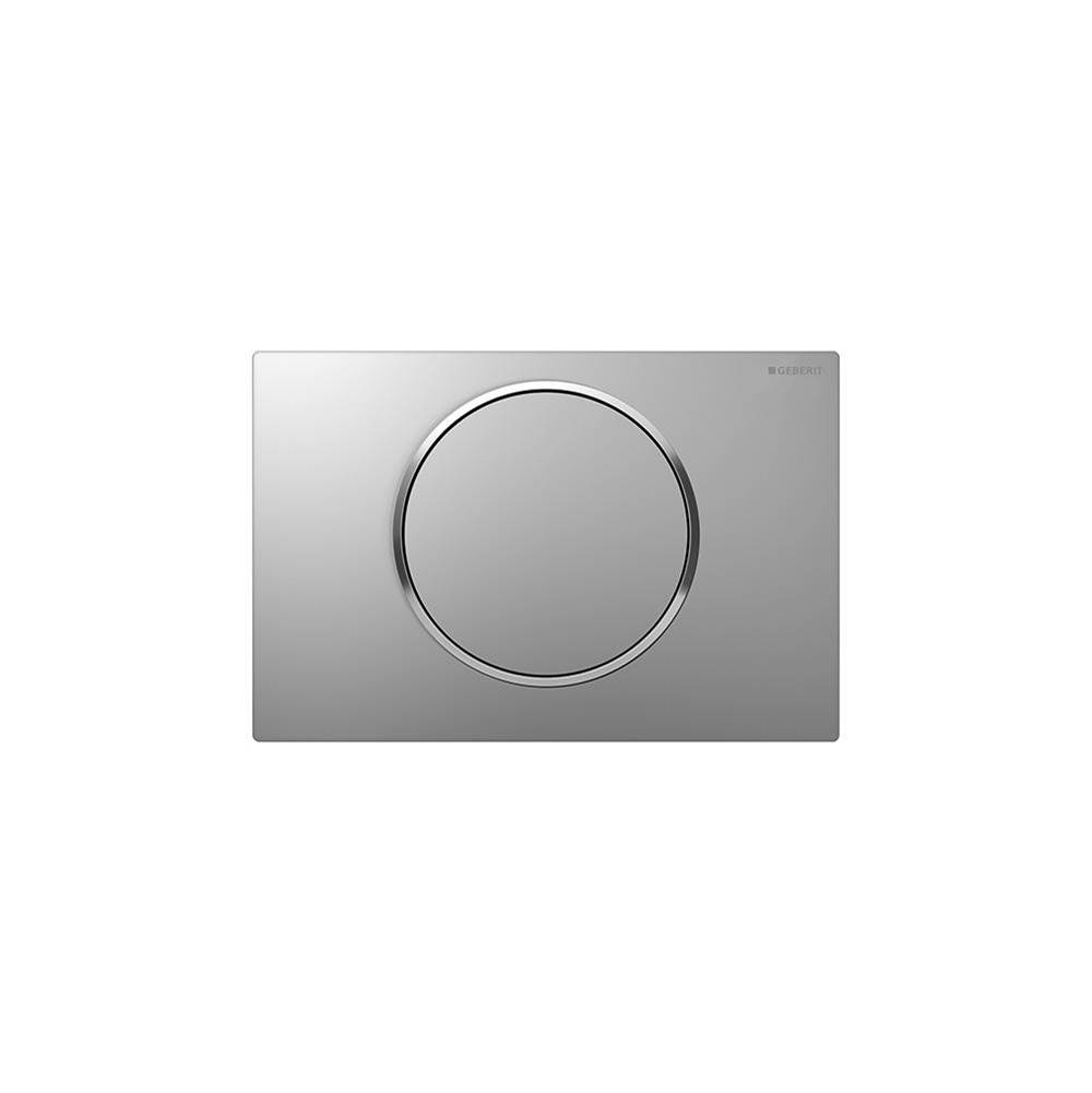 Geberit Geberit actuator plate Sigma10 for stop-and-go flush: matt chrome-coated, easy-to-clean coated, bright chrome-plated