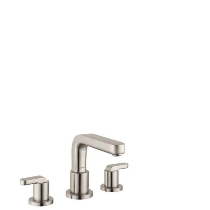 Hansgrohe Metris S 3-Hole Roman Tub Set Trim with Lever Handles in Brushed Nickel