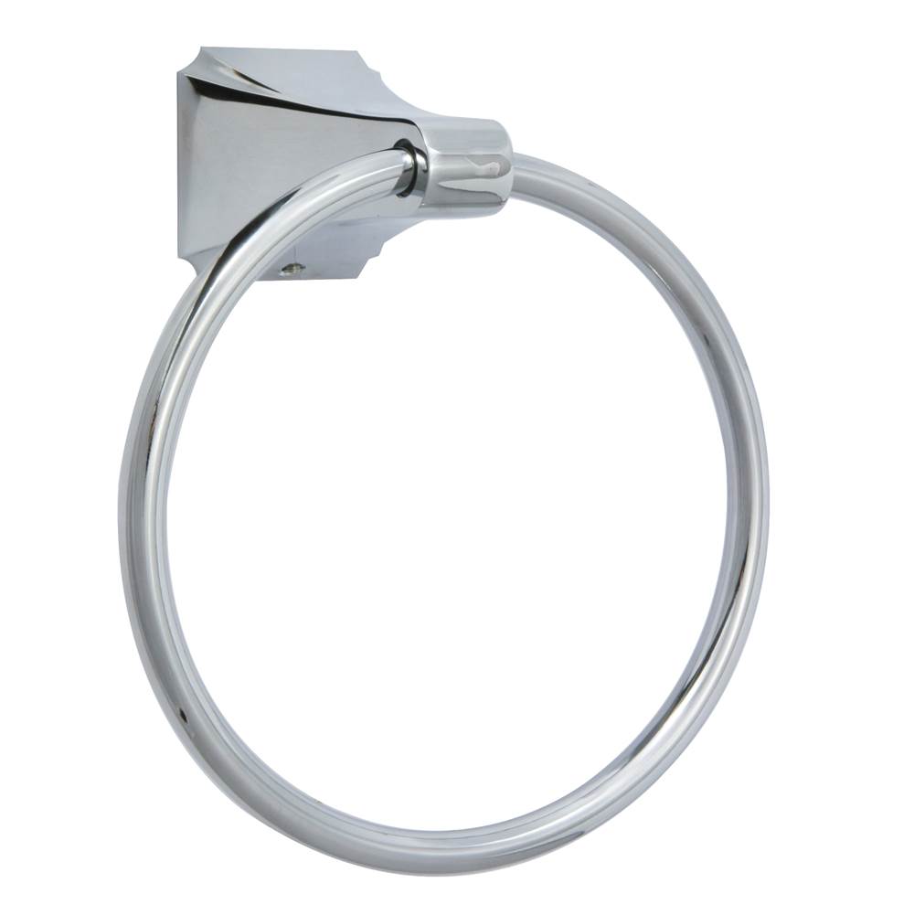 Huntington Brass Merced/Reflection Towel Ring, Chrome