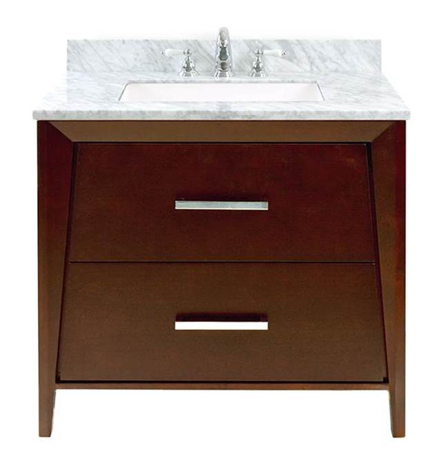 Icera Canto Vanity Cabinet, 36-in Walnut Brown