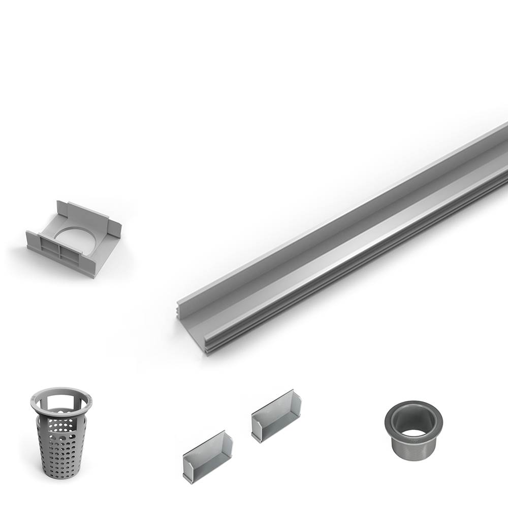 Infinity Drain 48'' PVC Component Only Kit for S-LAG 65, S-LT 65, and S-LTIF 65 series.