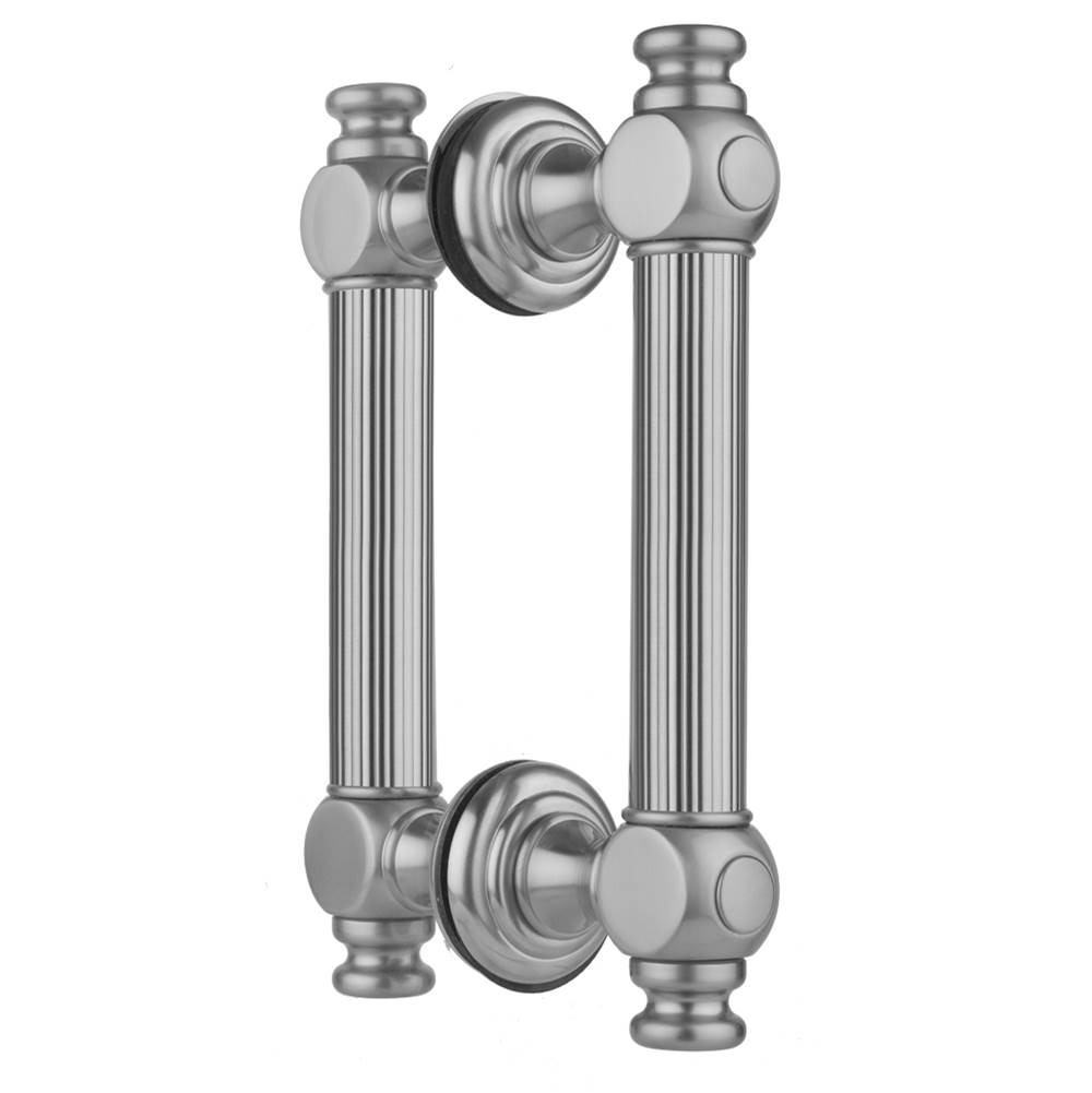 Jaclo 6'' H61 Reeded with End Caps Back to Back Shower Door Pull