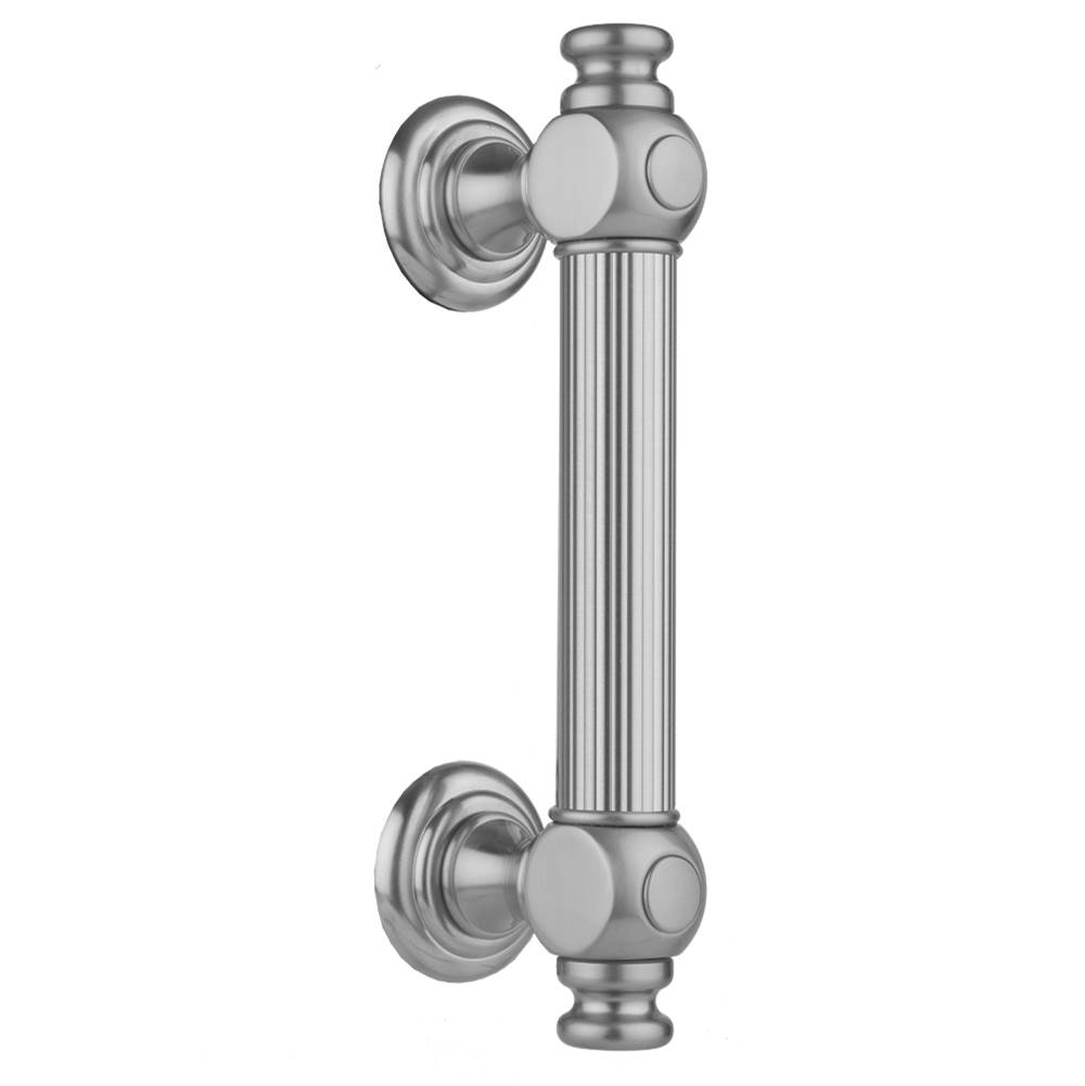 Jaclo 16'' H61 Reeded with End Caps Front Mount Shower Door Pull