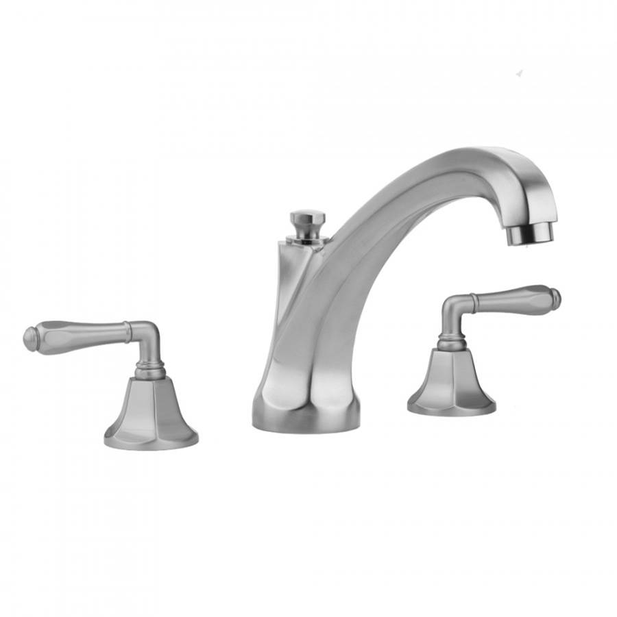 Jaclo Astor Roman Tub Set with High Spout and Smooth Lever Handles