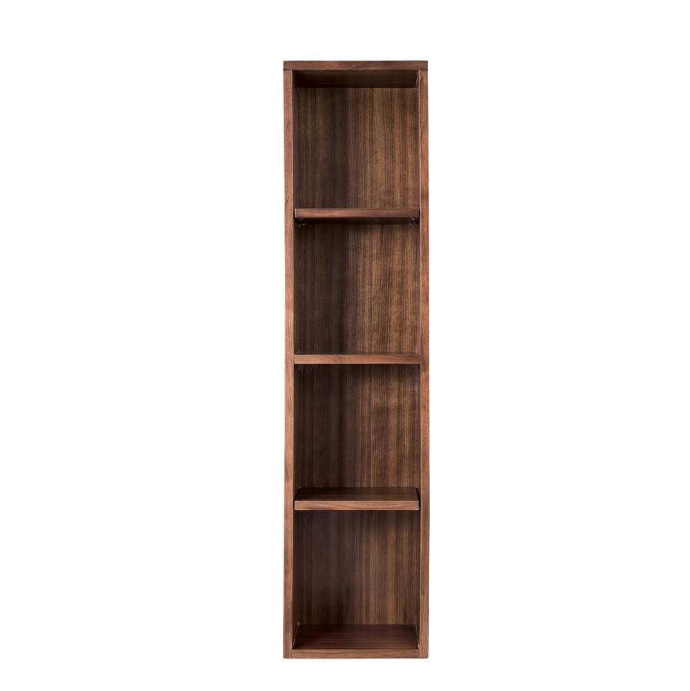 James Martin Vanities Milan 12'' Storage Cabinet (Tall), Mid Century Walnut