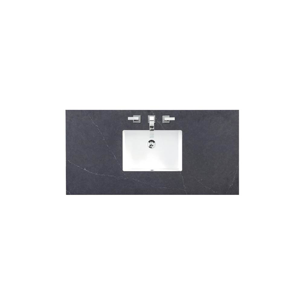 James Martin Vanities 48'' Single Top, 3 CM Charcoal Soapstone Quartz w/ Sink