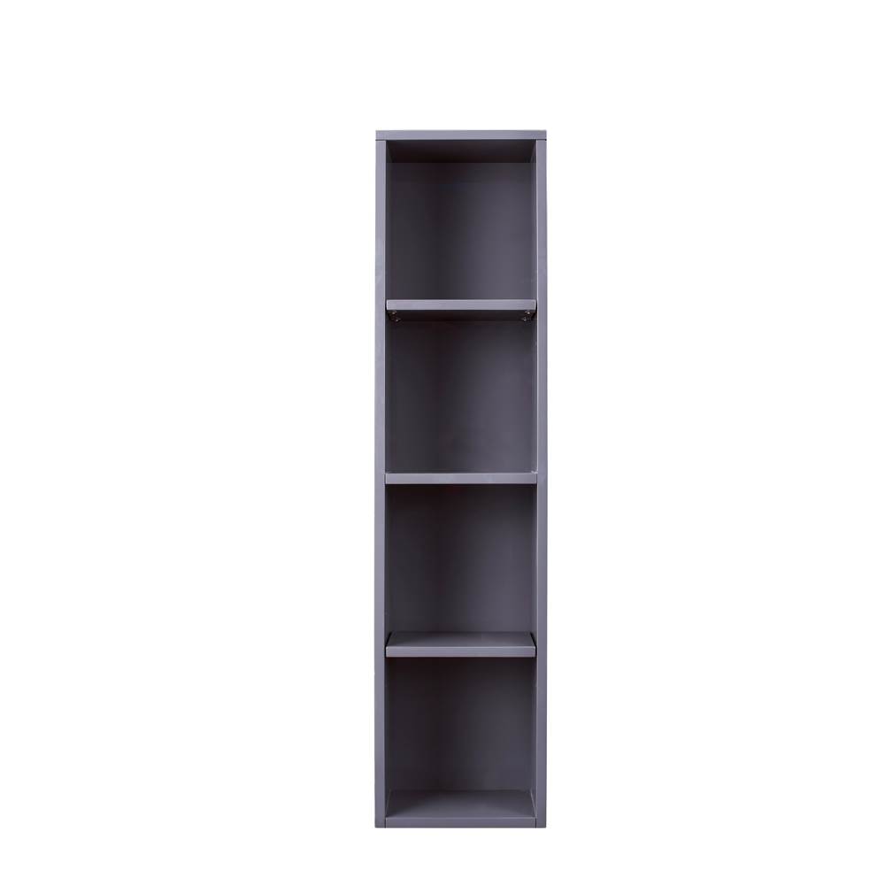 James Martin Vanities Milan 12'' Storage Cabinet (Tall), Modern Grey Glossy