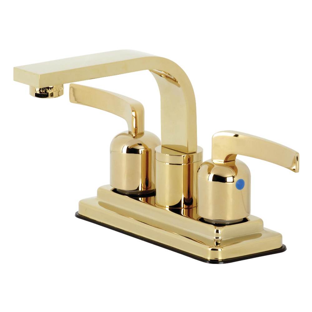 Kingston Brass Centurion 4-Inch Centerset Bathroom Faucet, Polished Brass