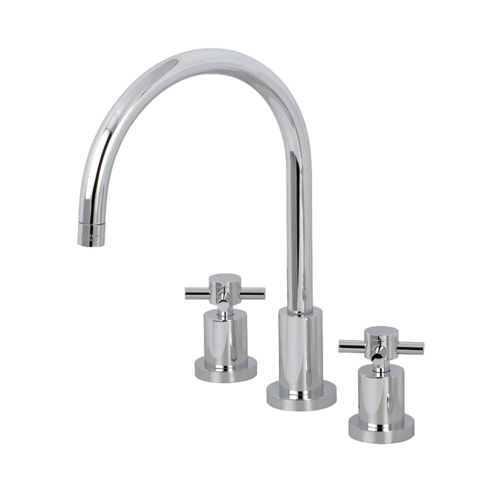 Kingston Brass Widespread Kitchen Faucet, Polished Chrome
