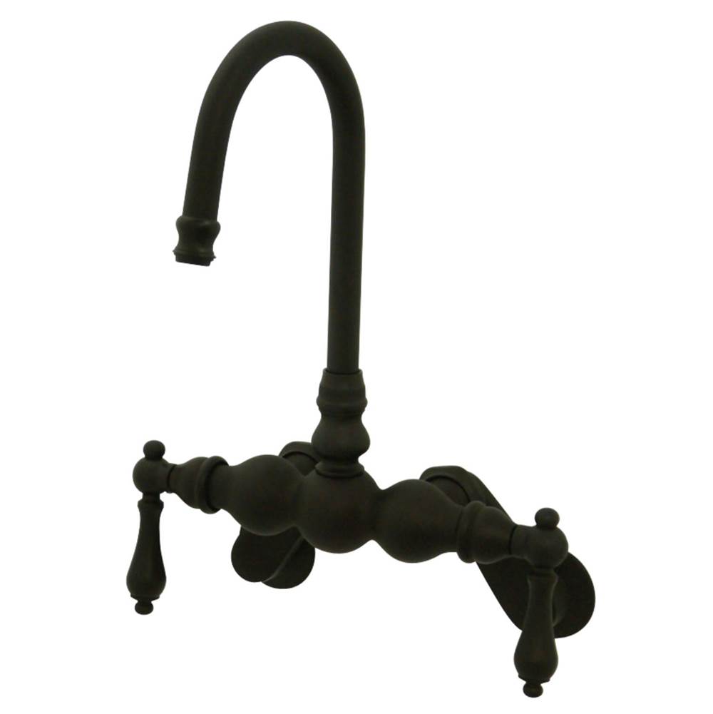Kingston Brass Vintage Adjustable Center Wall Mount Tub Faucet, Oil Rubbed Bronze
