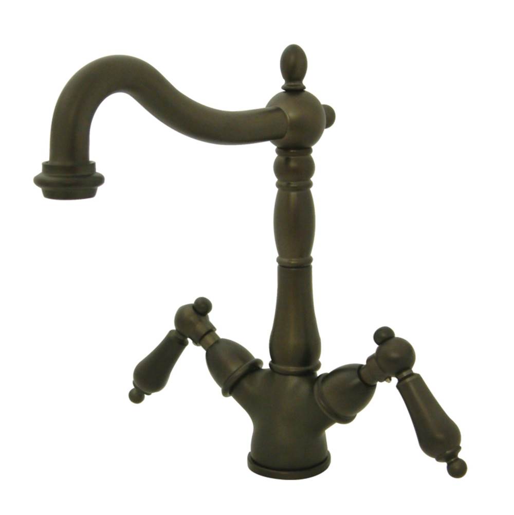 Kingston Brass Heritage 2-Handle Vessel Sink Faucet, Oil Rubbed Bronze