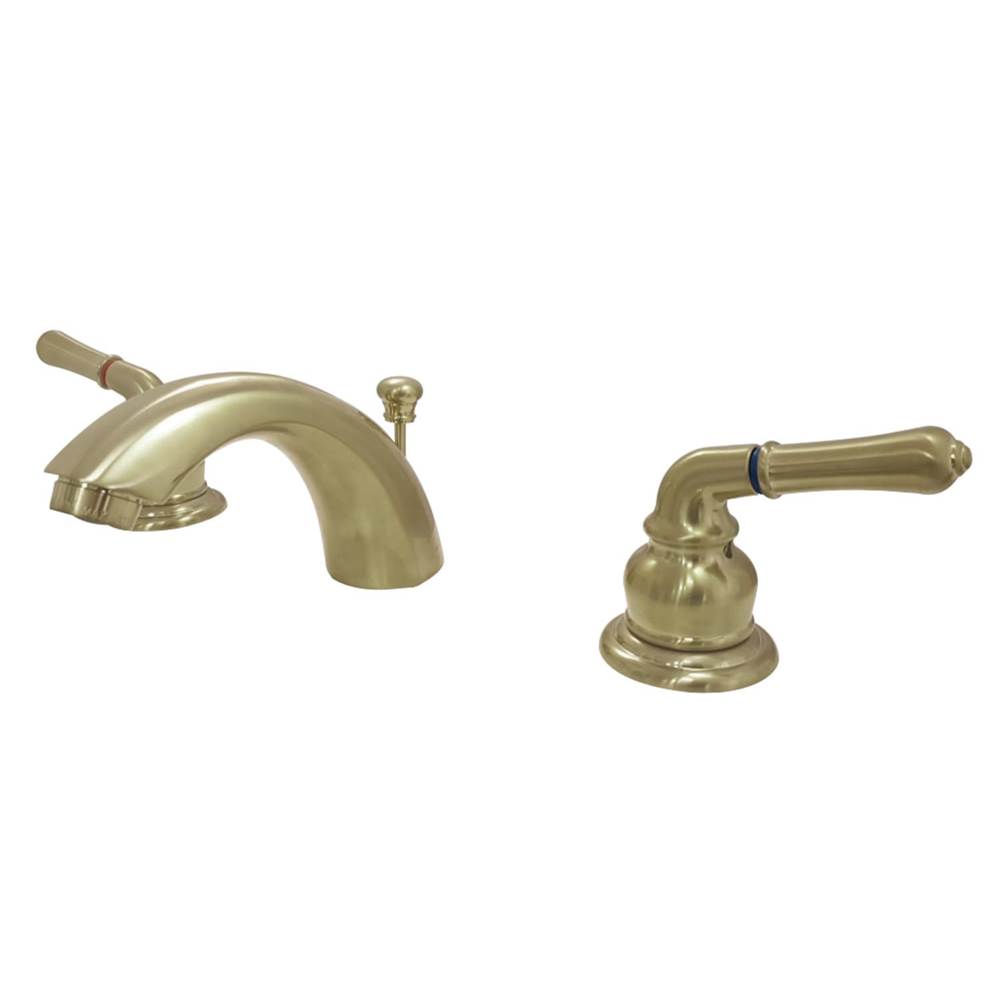 Kingston Brass Magellan Mini-Widespread Bathroom Faucet, Brushed Brass