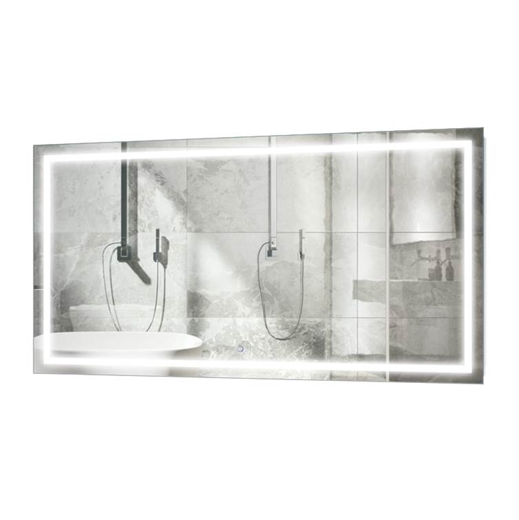 Krugg Icon 66'' X 36'' LED Bathroom Mirror w/ Dimmer and Defogger, Large Lighted Vanity Mirror