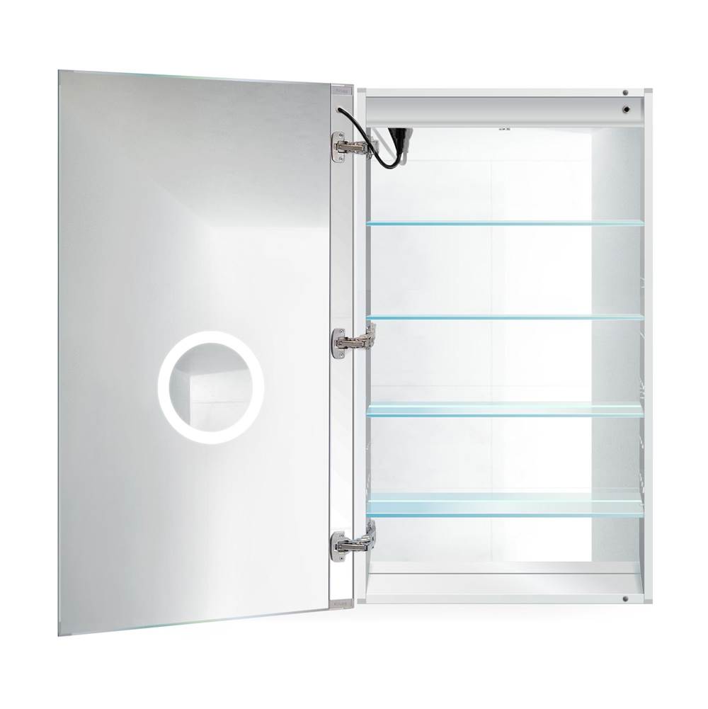 Krugg LED Medicine Cabinet 24''X42 w/Dimmer and Defogger