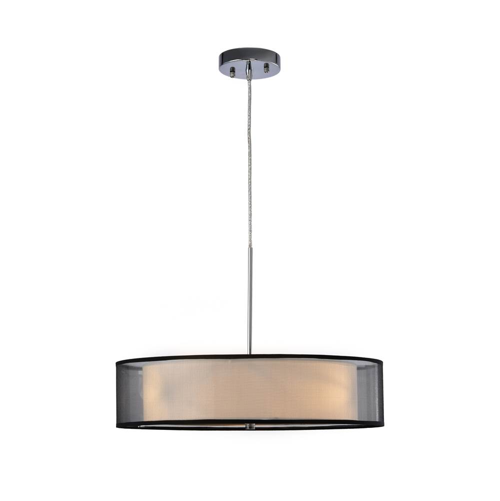 LAZZUR LAZZUR Ource 3 Light 20 in. Polished Chrome Pendant