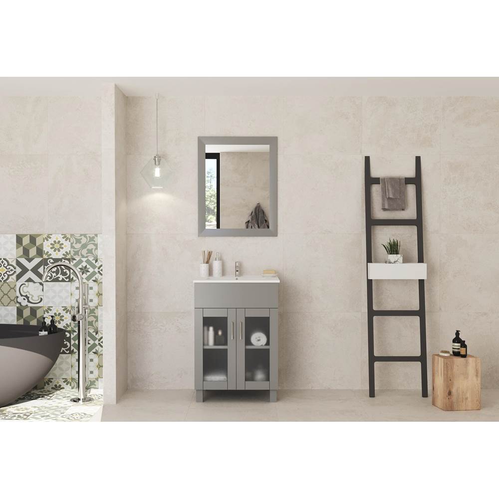 LAVIVA Nova 24 - Grey Cabinet And Ceramic Basin Countertop