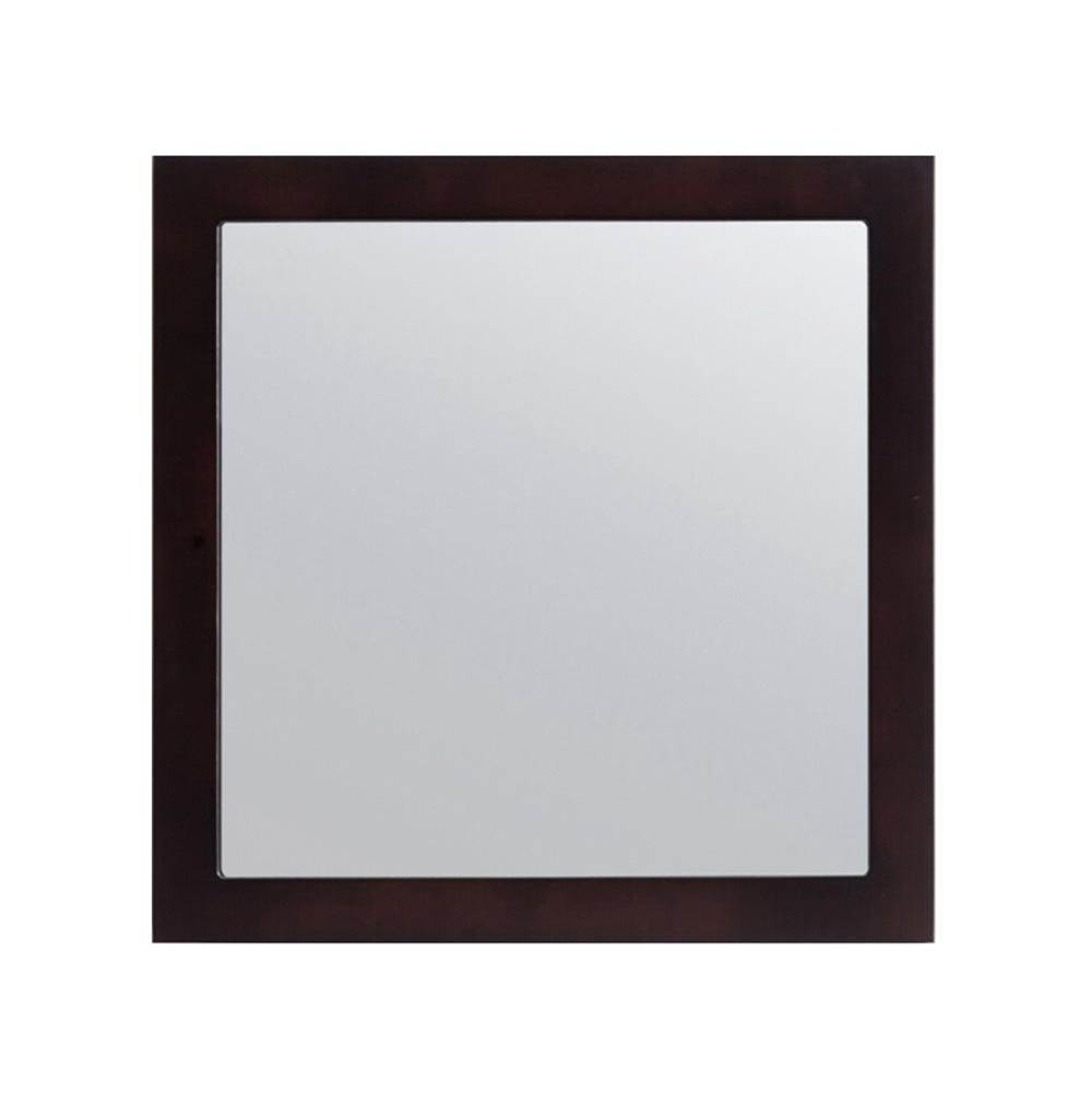 LAVIVA Fully Framed 30'' Espresso Mirror