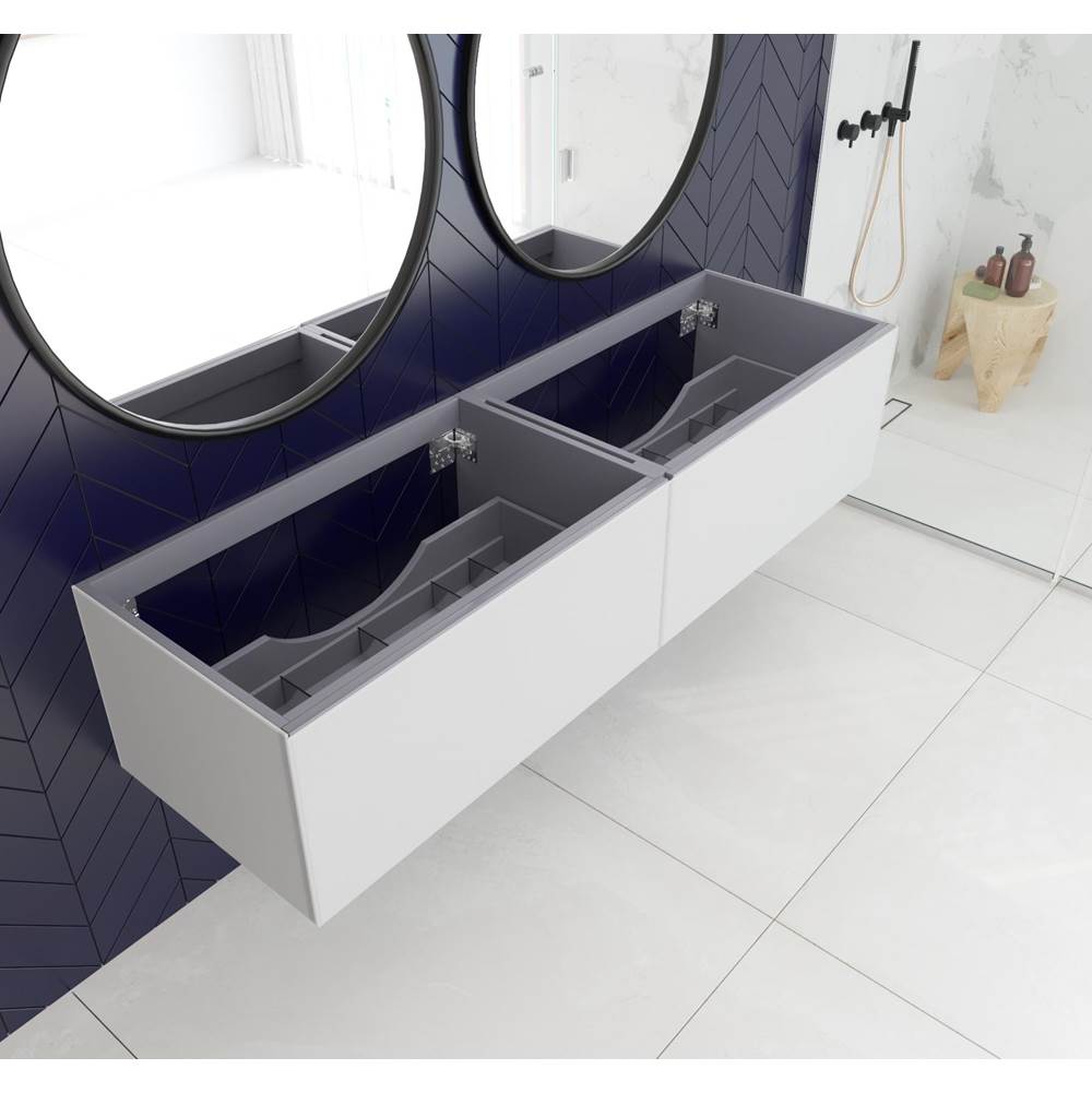 LAVIVA Vitri 72 - Cloud White Double Sink Cabinet