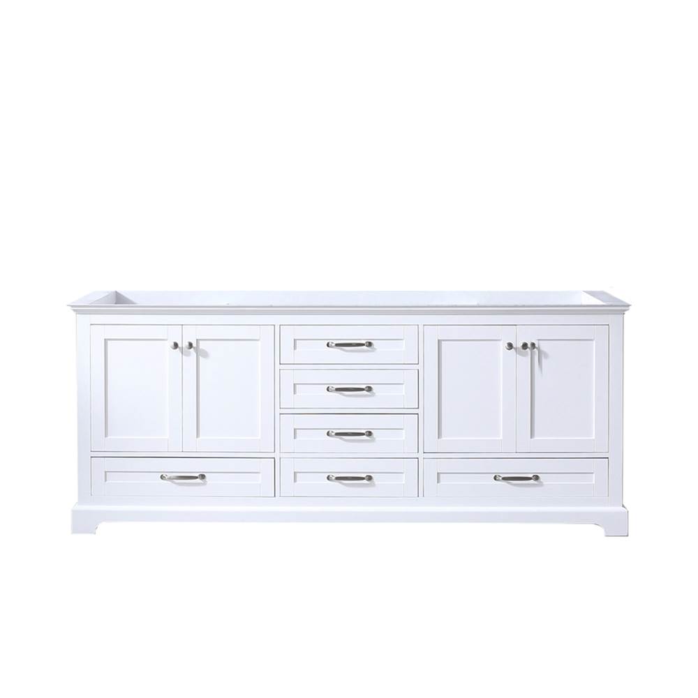 Lexora Dukes 80'' White Vanity Cabinet Only