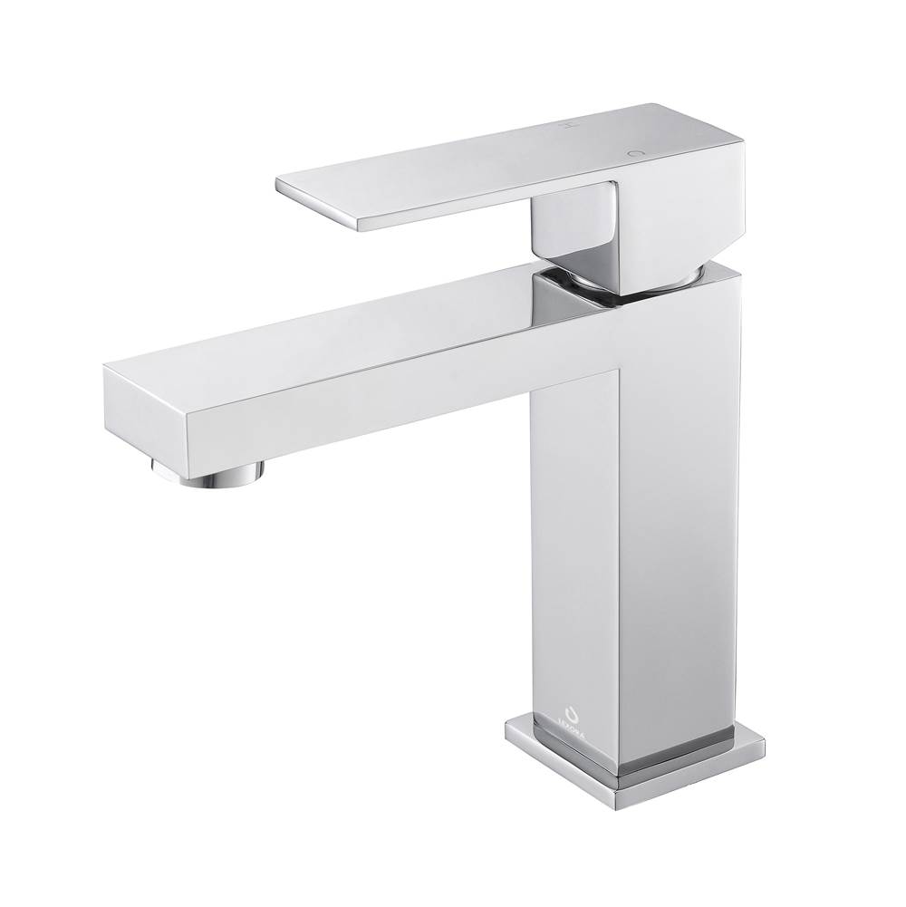 Lexora Monte Stainless Steel Single Hole Bathroom Faucet - Chrome