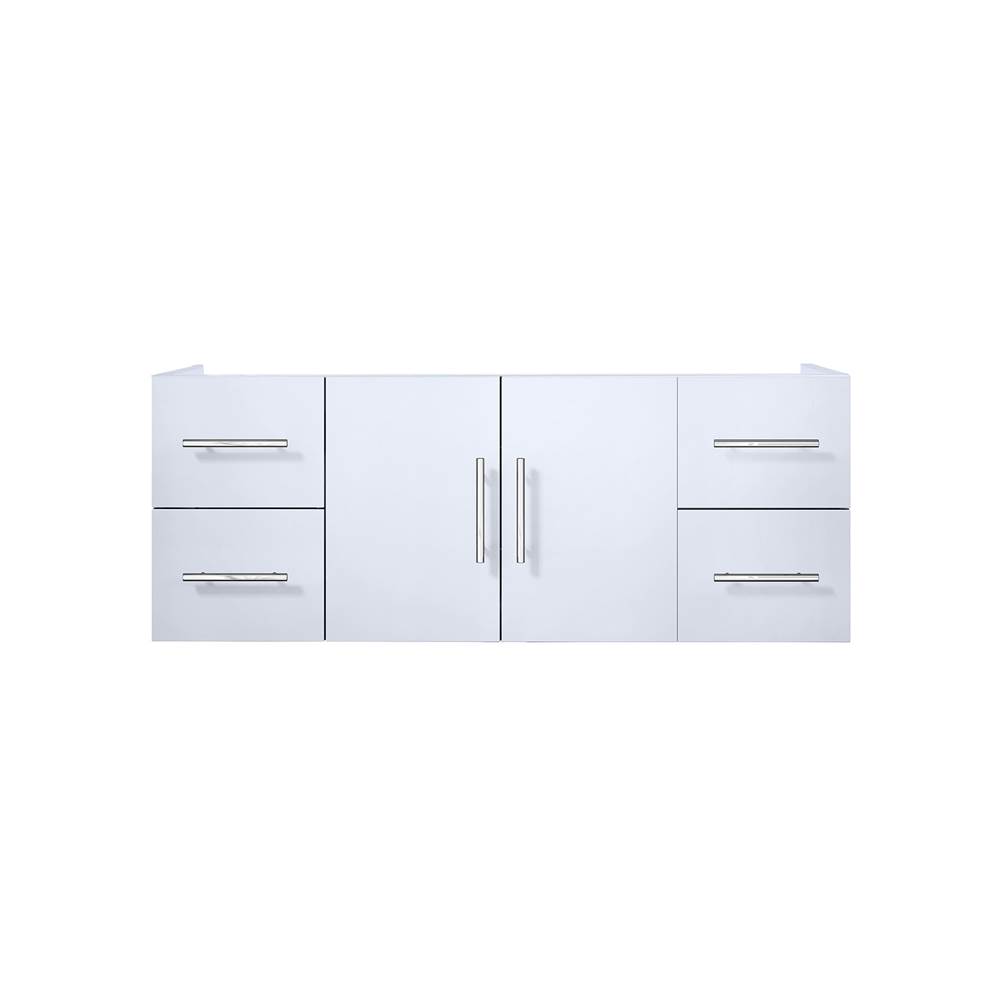 Lexora Geneva 48'' Glossy White Vanity Cabinet Only
