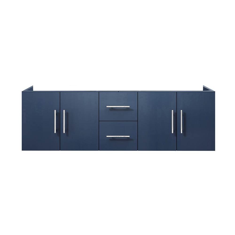 Lexora Geneva 60'' Navy Blue Vanity Cabinet Only