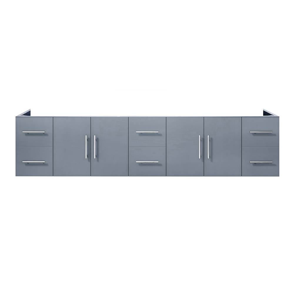 Lexora Geneva 84'' Dark Grey Vanity Cabinet Only