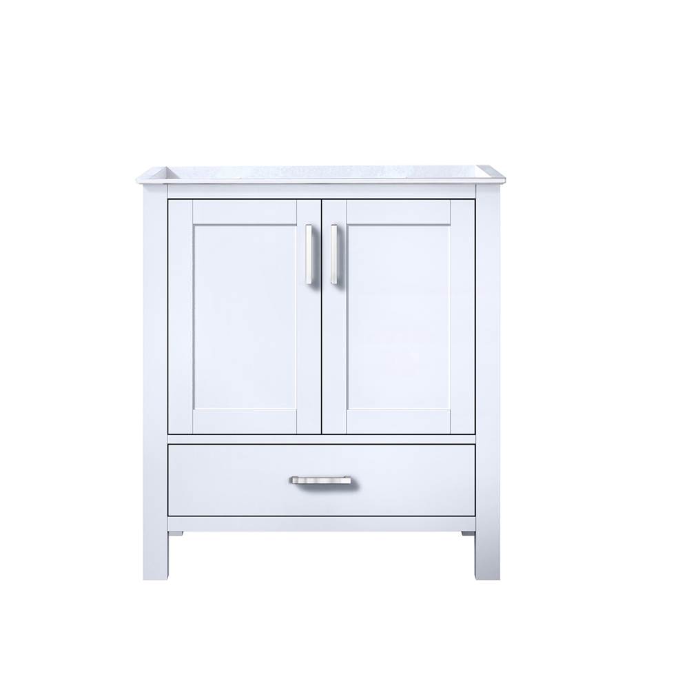 Lexora Jacques 30'' White Vanity Cabinet Only