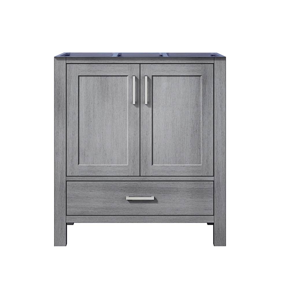 Lexora Jacques 30'' Distressed Grey Vanity Cabinet Only