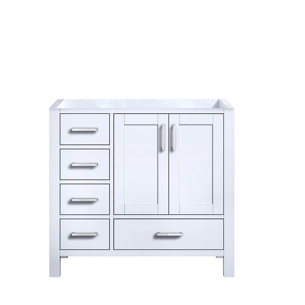 Lexora Jacques 36'' White Vanity Cabinet Only - Right Version